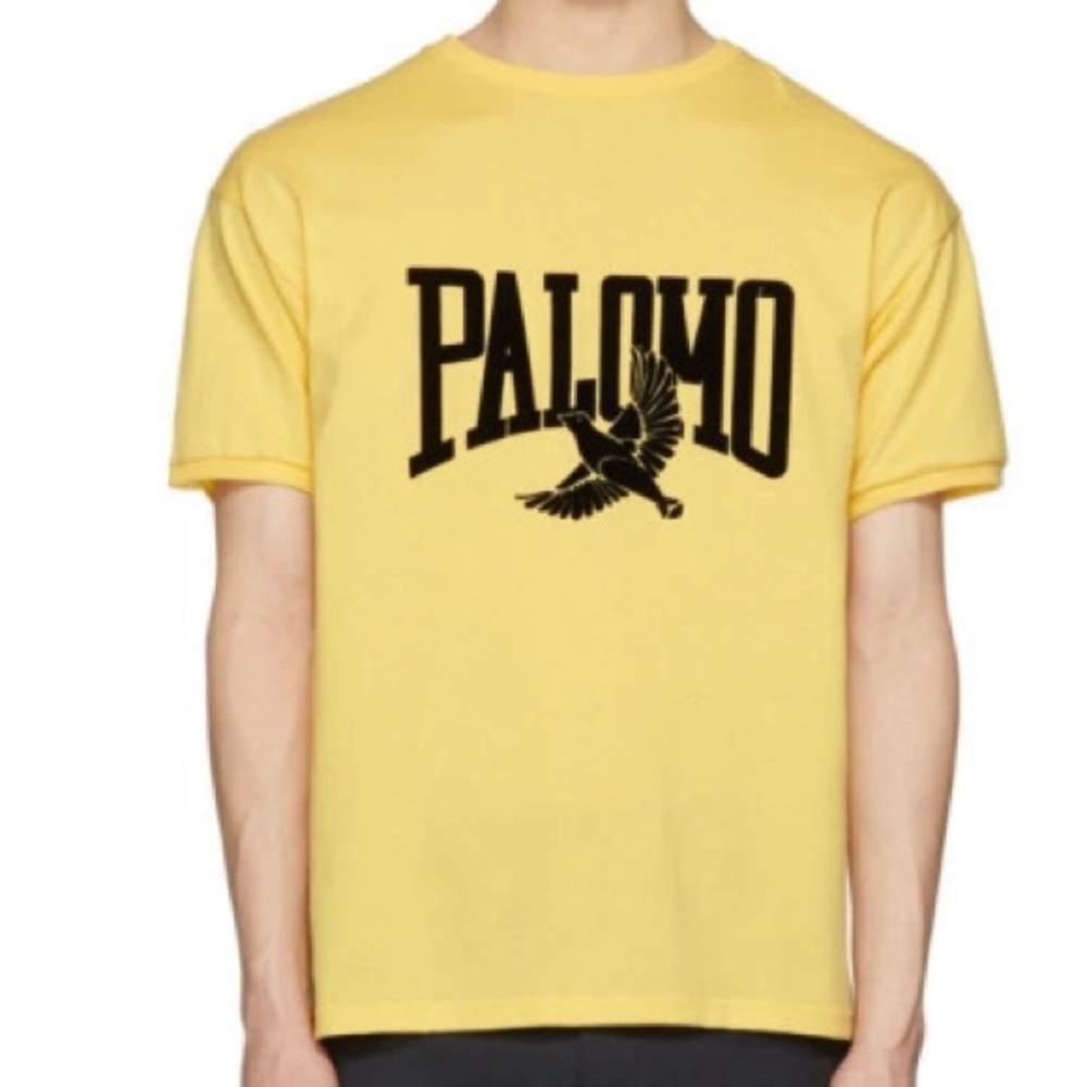 Palomo Men's Yellow Graphic Tee - L